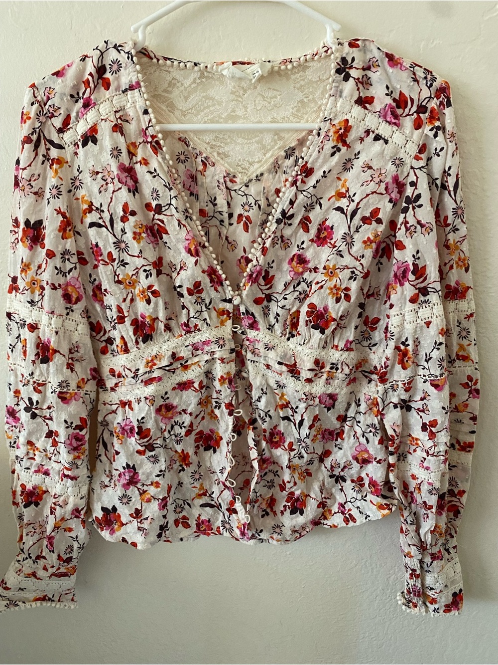 Anthropologie Floral Blouse